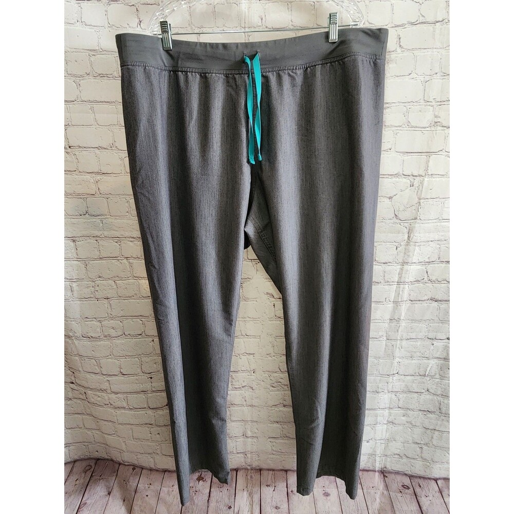 Figs Livingston Basic Scrub Pants Womens XXL Gray Graphite Nursing Medical